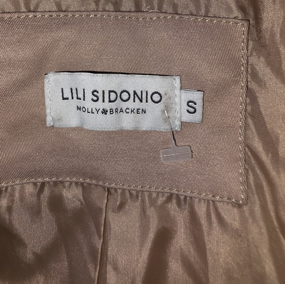 Lili Sidonio Molly Bracken Women's Full Length Tan Trench Coat Size S - Picture 5 of 7